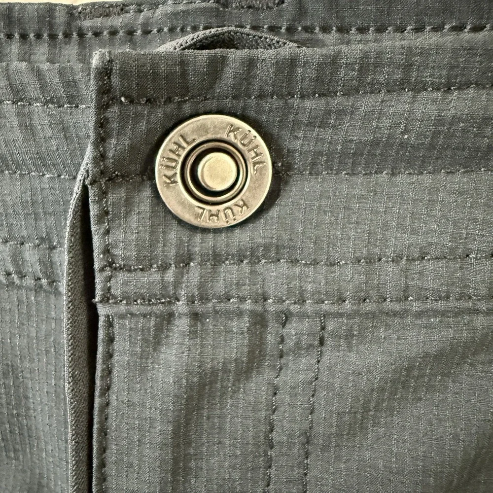 Kuhl Womens Cargo Recco Shorts Dark Gray Hiking Outdoor Adventure Camping Gorp 8